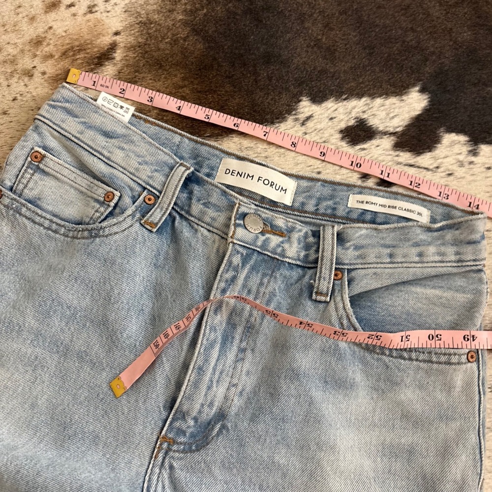 DENIM FORUM The‎ Romy Mod Rise Classic 30L Size 27 - Picture 9 of 11
